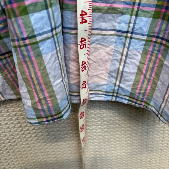 Hill House Sabrina Nap Dress Spring Plaid Blue Pink Cottagecore Farmhouse XL - Picture 9 of 9